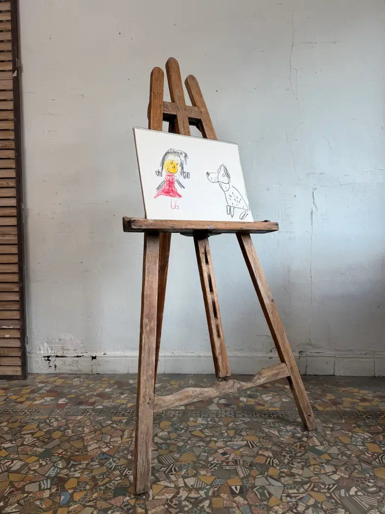 Ancien chevalet d’atelier
