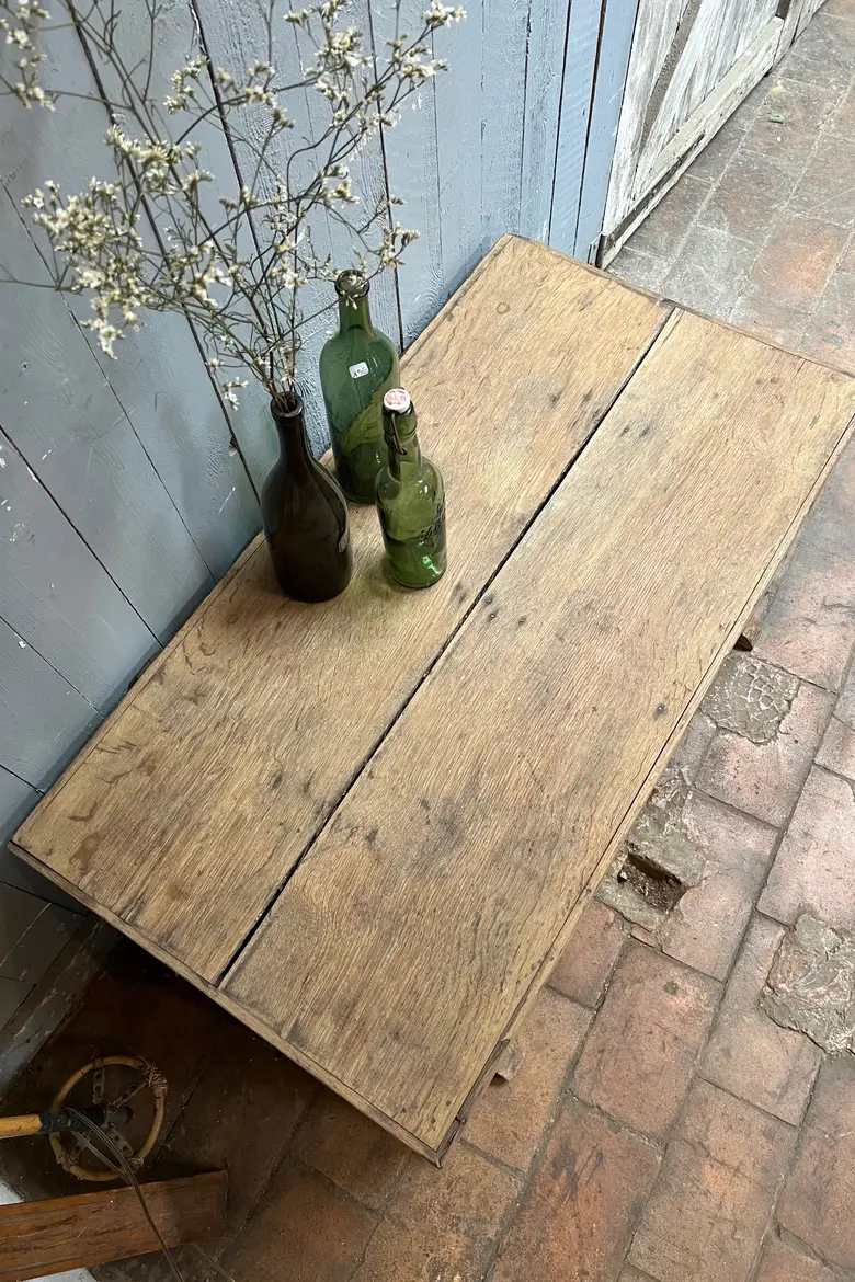 Ancien coffre en chêne Début XXème