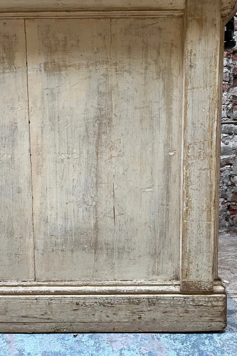 Ancien comptoir à tiroirs patiné Début XXème