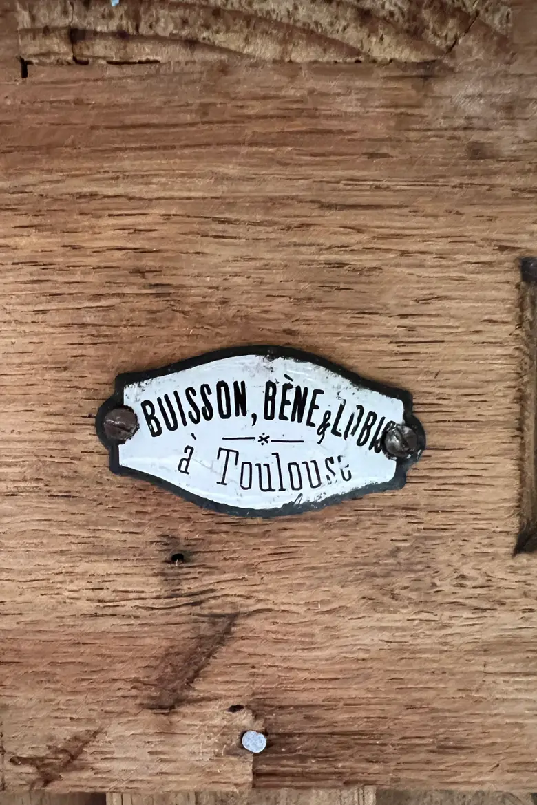 Ancien comptoir art déco en chêne