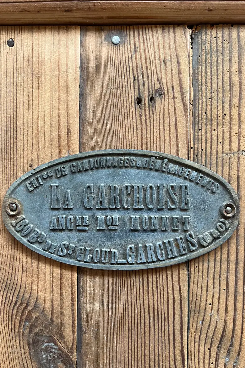 Ancien comptoir d’atelier en sapin Début XXème