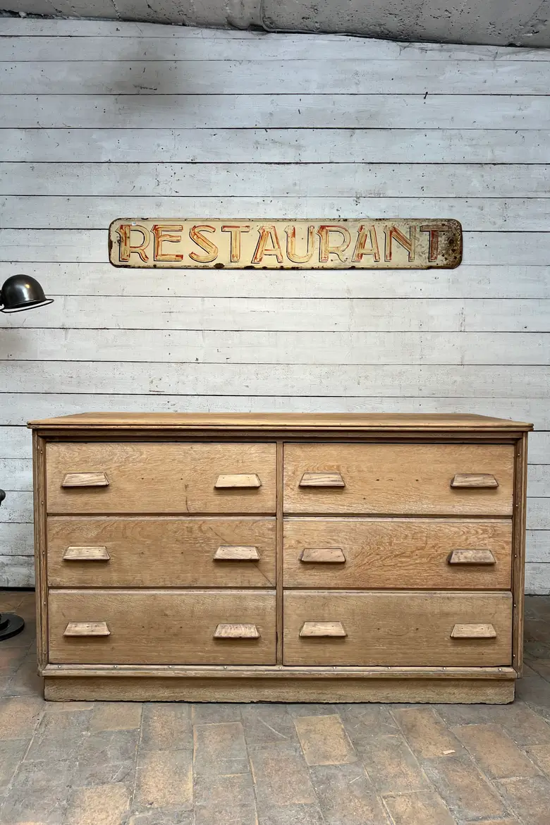 Ancien comptoir de commerce en chêne – Début XXe siècle