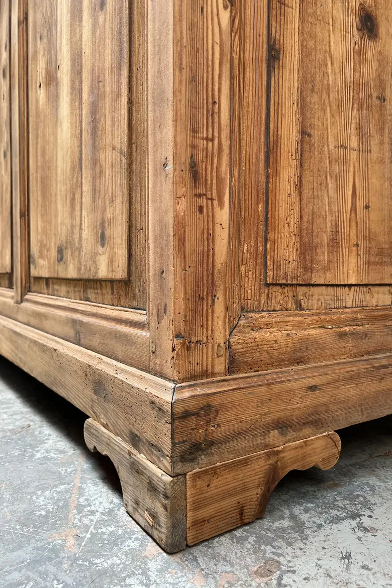 Ancien comptoir de commerce en sapin Début XXème