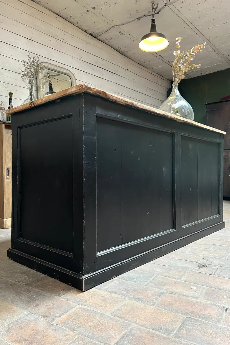 Ancien comptoir de magasin à tiroirs Début XXème