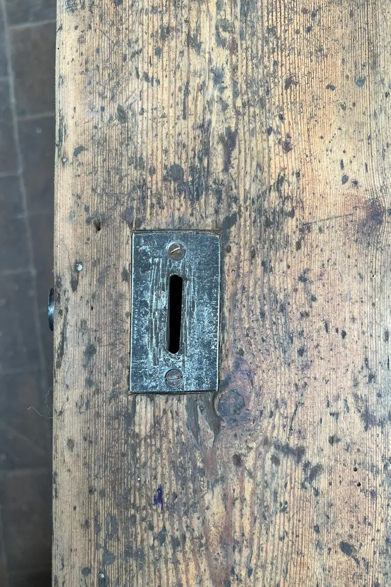 Ancien comptoir de magasin en sapin Début XXème