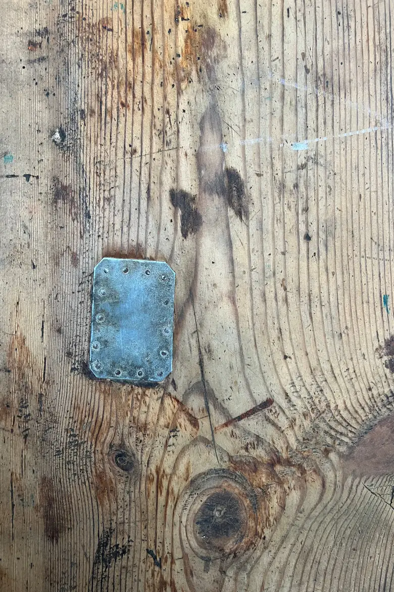 Ancien comptoir d’épicerie en bois Début XXème