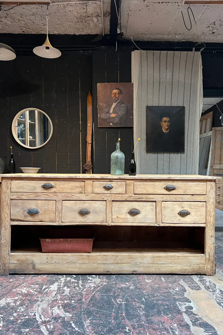 Ancien comptoir d’épicerie XIXème 1880