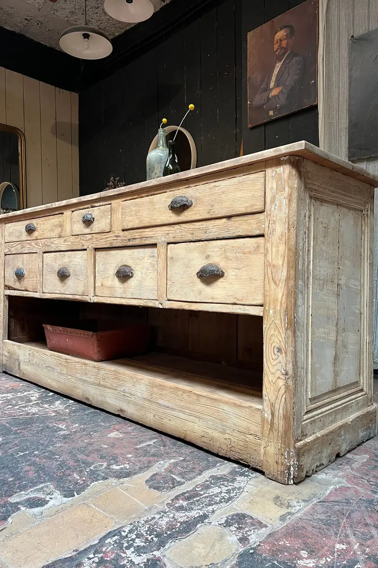 Ancien comptoir d’épicerie XIXème 1880