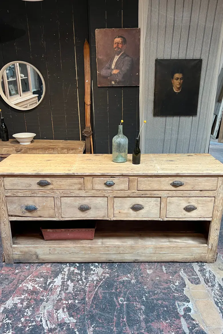 Ancien comptoir d’épicerie XIXème 1880