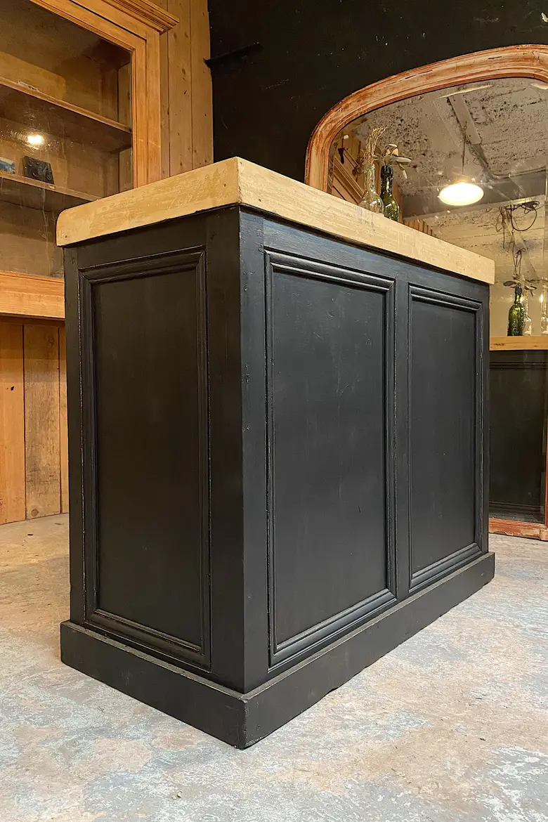 Ancien comptoir d’horloger en bois Début XXème