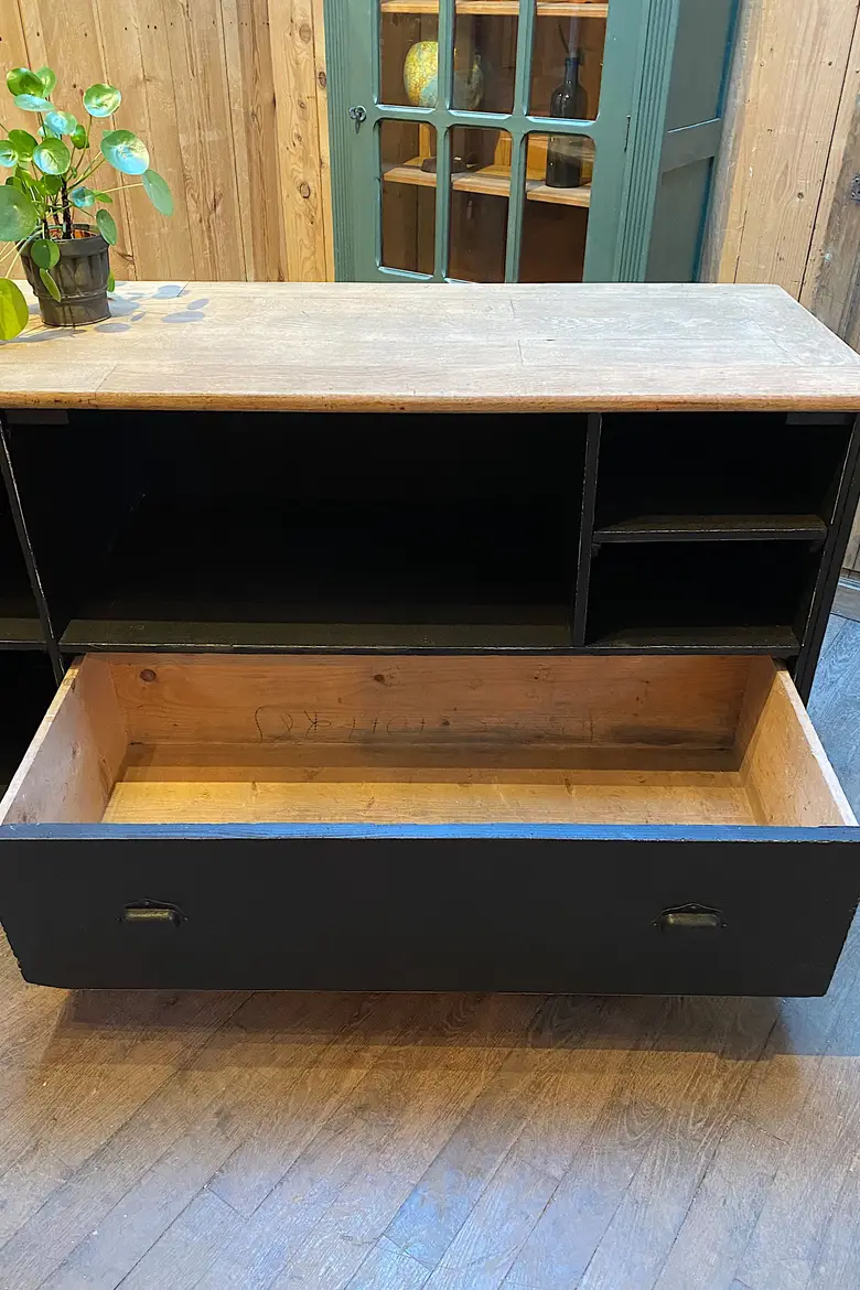Ancien comptoir en bois Début XXème