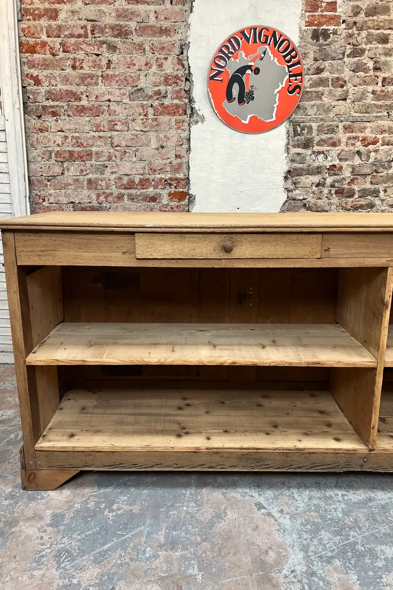 Ancien comptoir en chêne