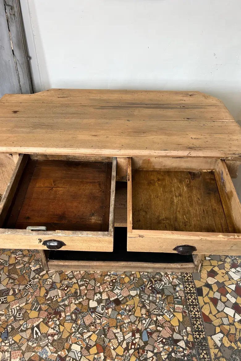 Ancien comptoir en chêne