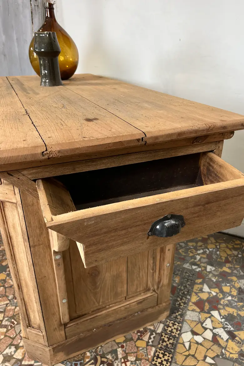 Ancien comptoir en chêne