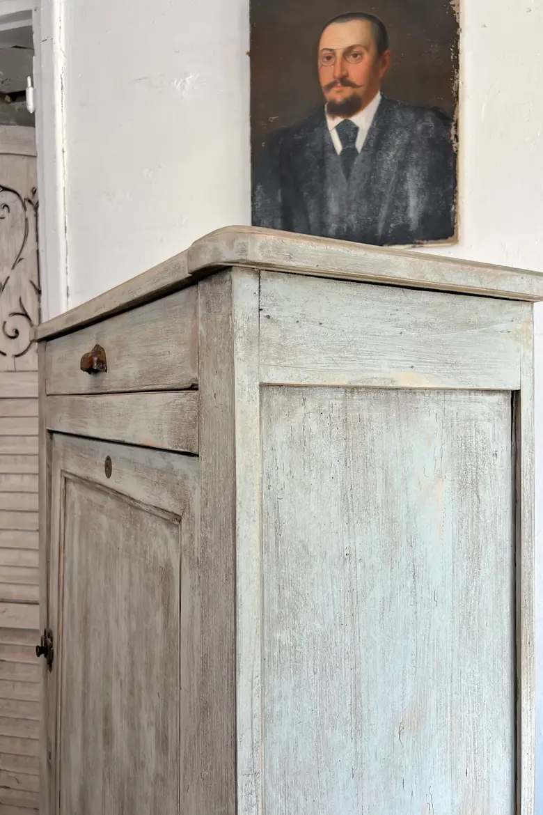 Ancien confiturier vert – Grand modèle