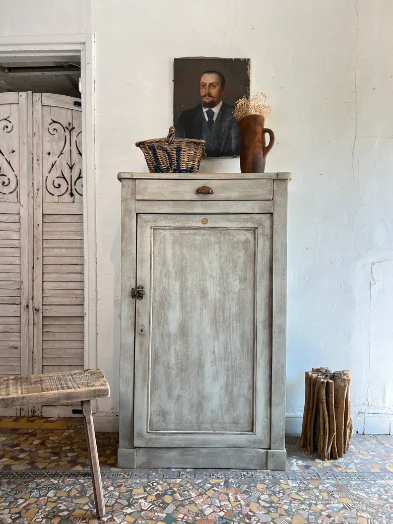 Ancien confiturier vert – Grand modèle