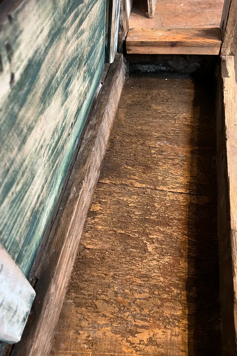Ancien établi avec coffre Début XXème