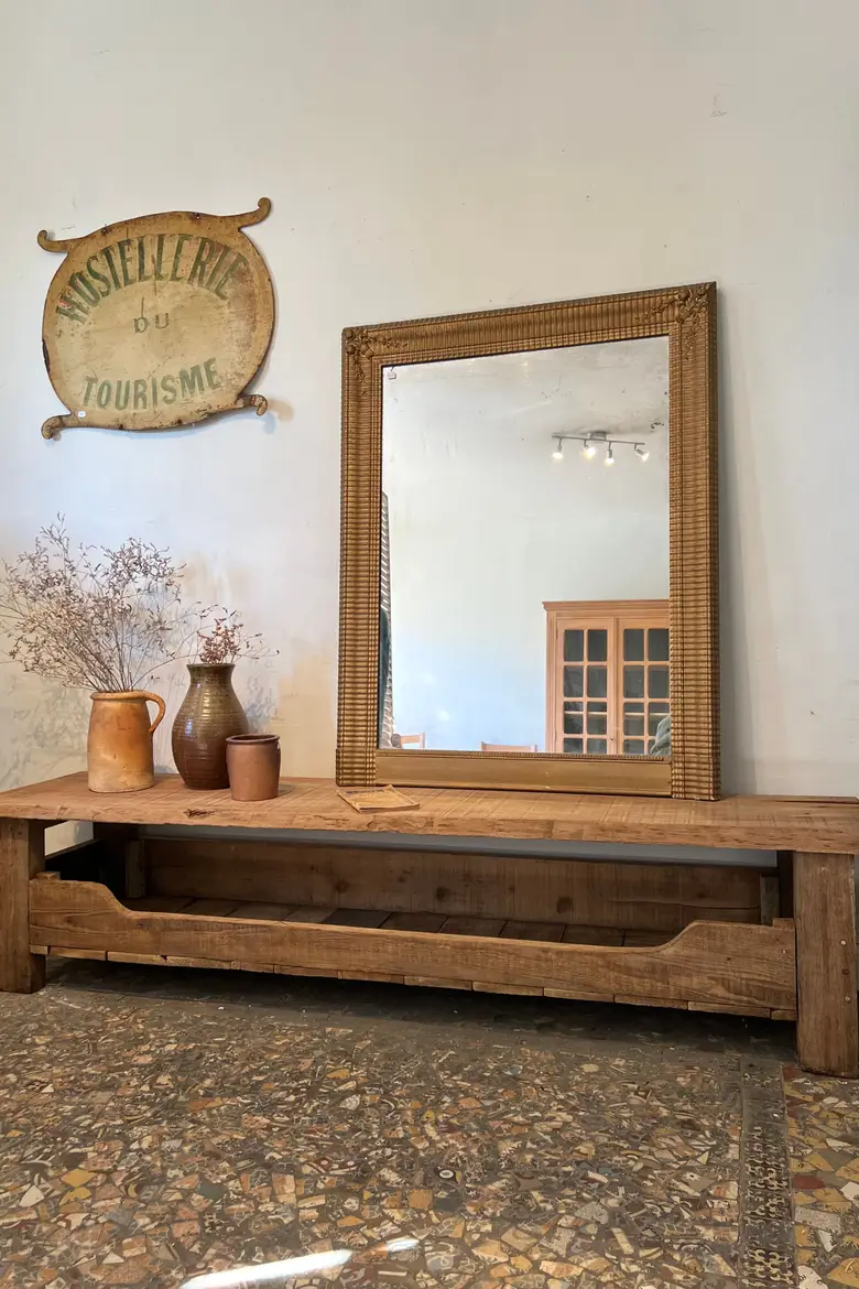 Ancien établi bas en bois Début XXème