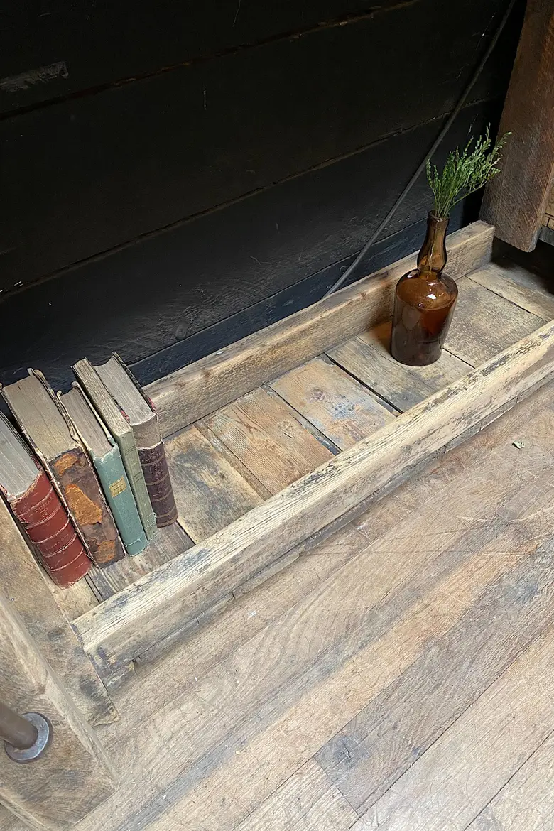 Ancien établi d’atelier en bois Début XXème