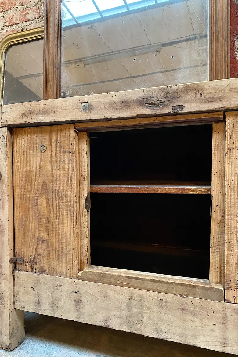 Ancien établi d’atelier en bois Début XXème