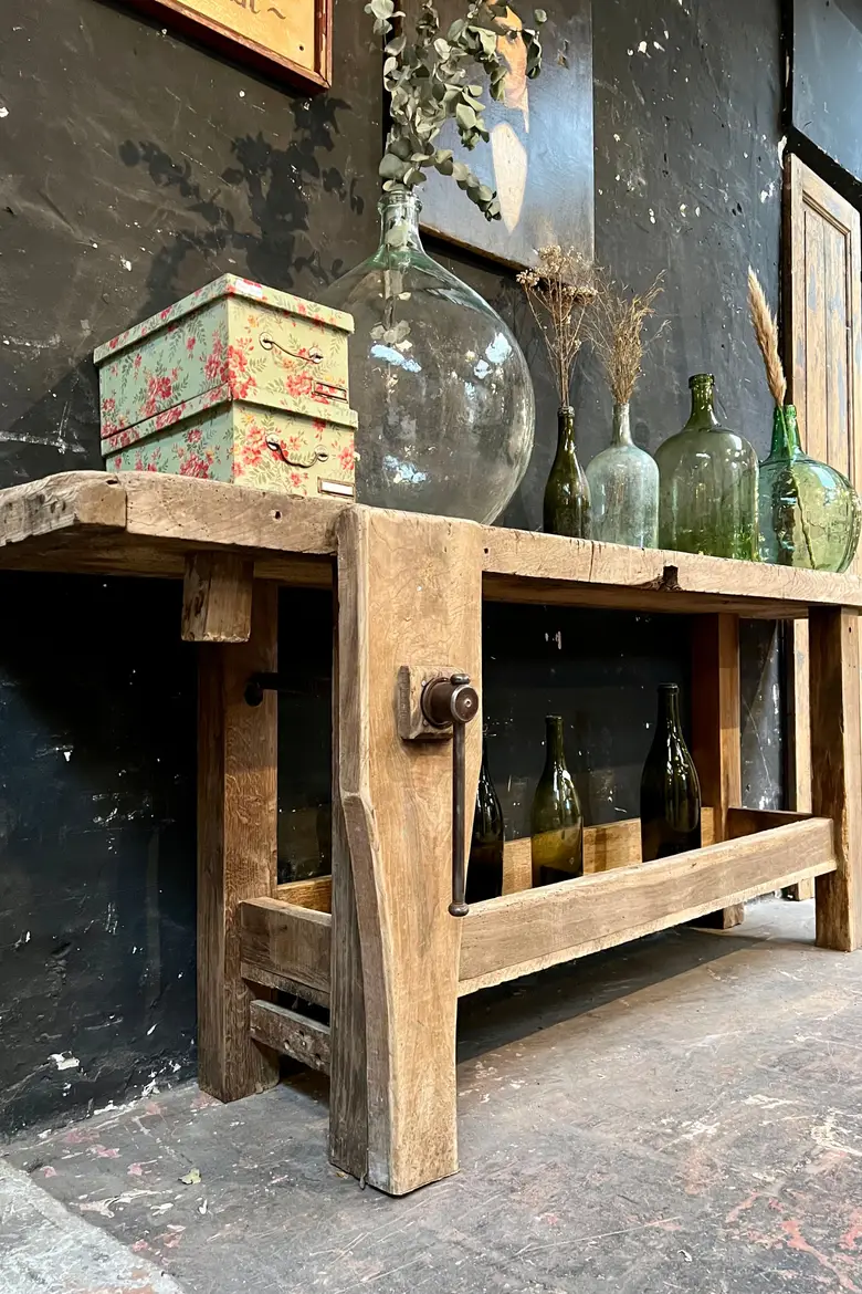 Ancien établi de menuisier Début XXème