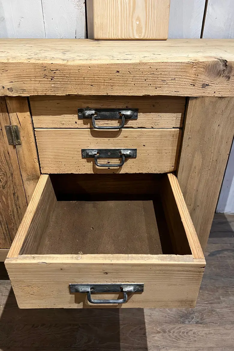 Ancien établi de menuisier Début XXème