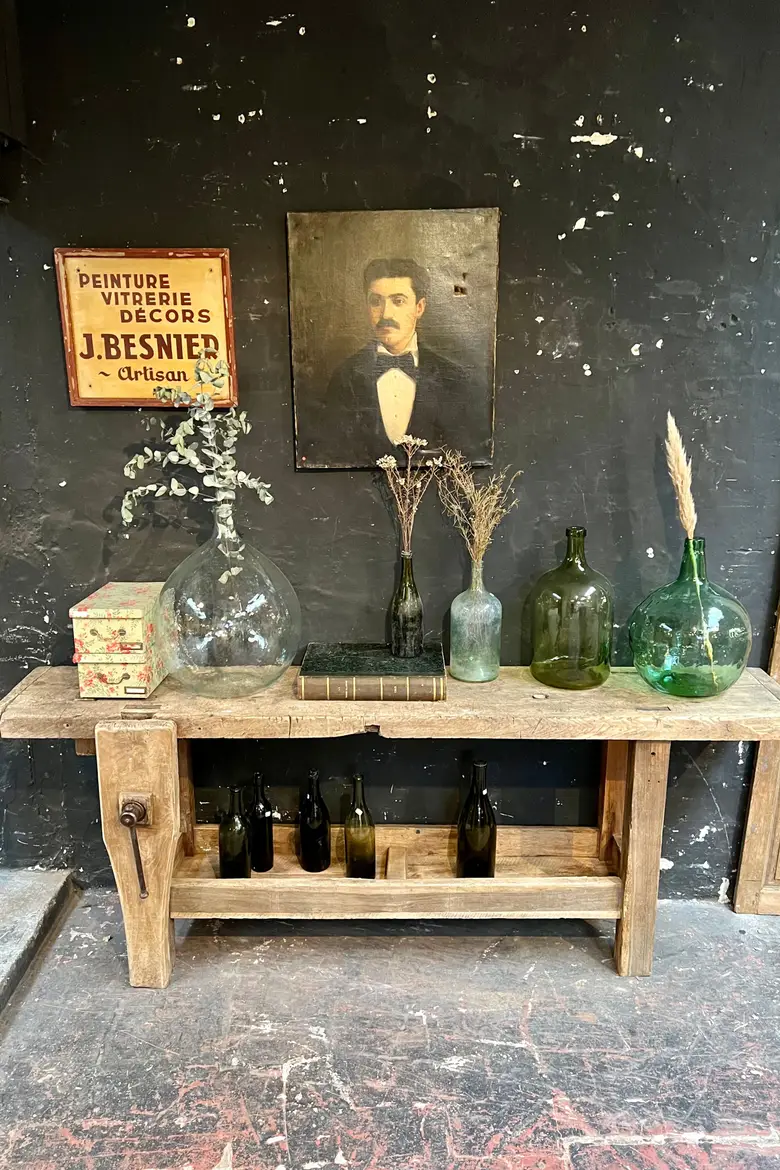 Ancien établi de menuisier Début XXème