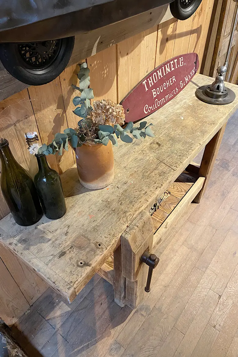 Ancien établi de menuisier Début XXème