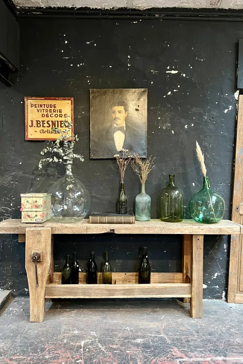 Ancien établi de menuisier Début XXème