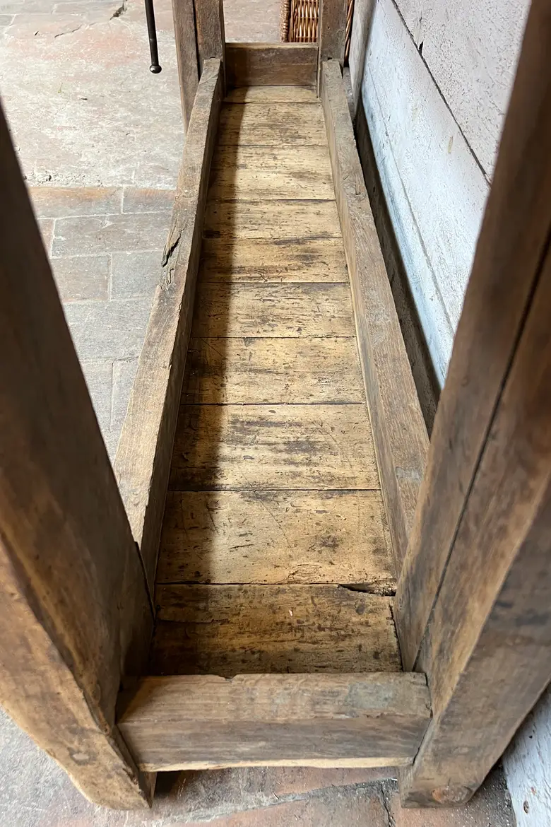 Ancien établi de menuisier en chêne