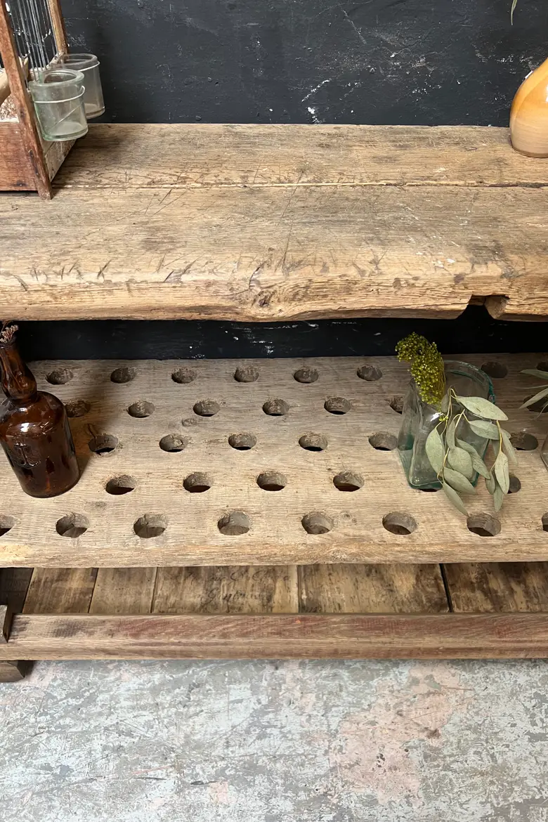 Ancien établi de menuisier en chêne – début XXe siècle