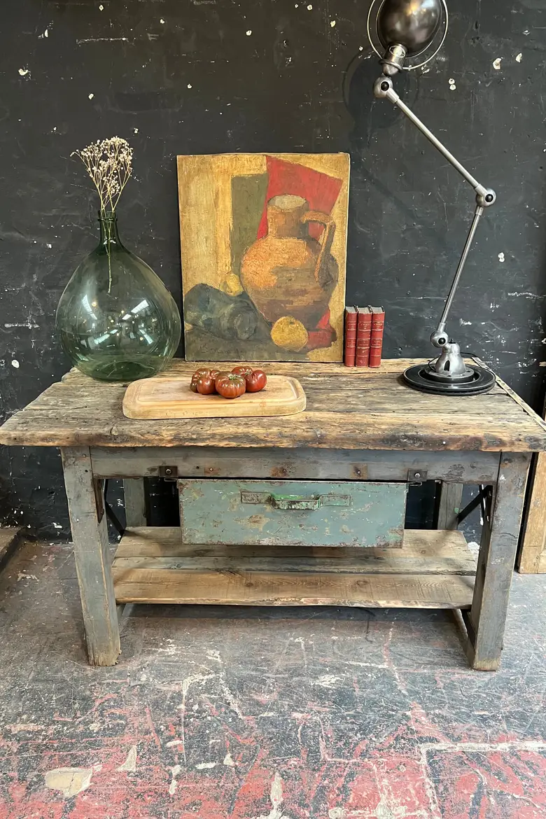 Ancien établi d’usine en bois Début XXème