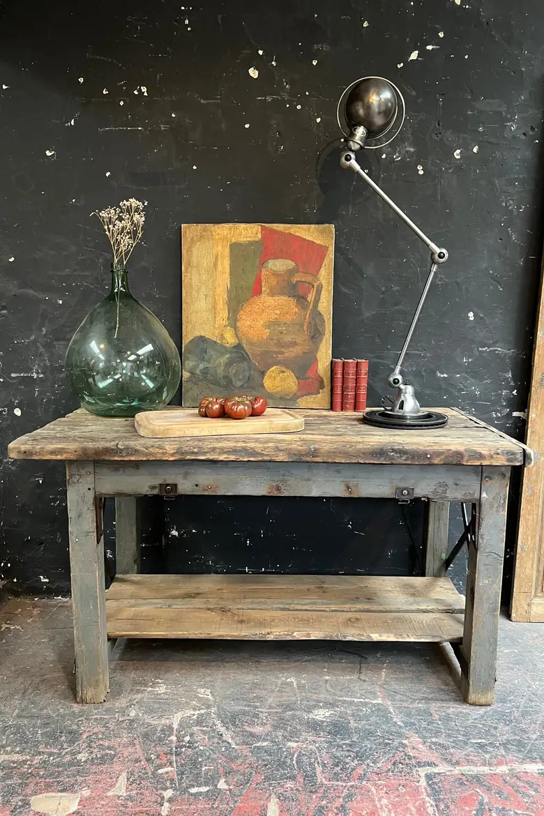 Ancien établi d’usine en bois Début XXème