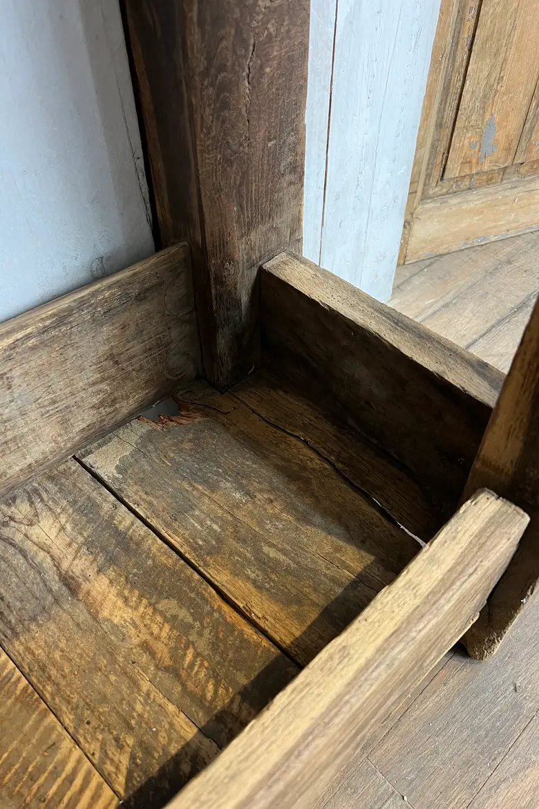 Ancien établi en chêne Début XXème
