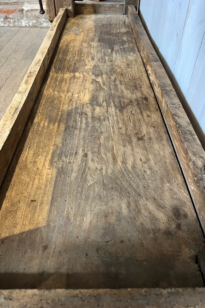 Ancien établi en chêne Début XXème