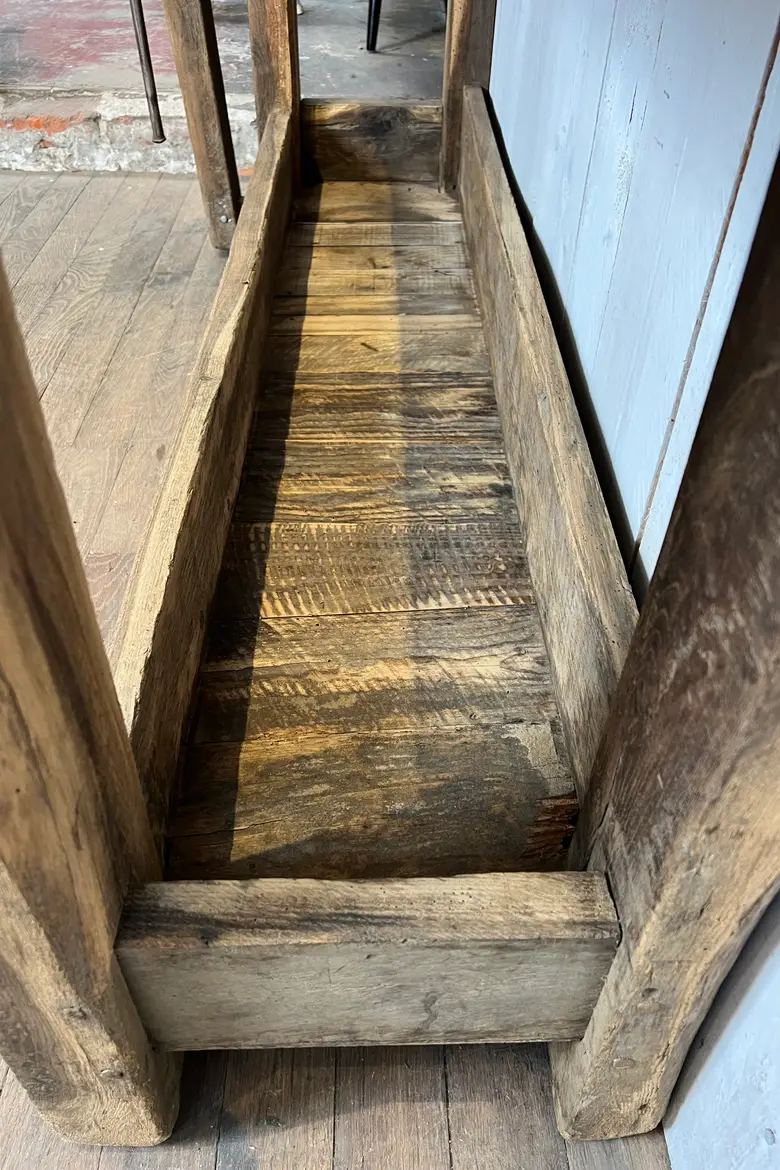 Ancien établi en chêne Début XXème