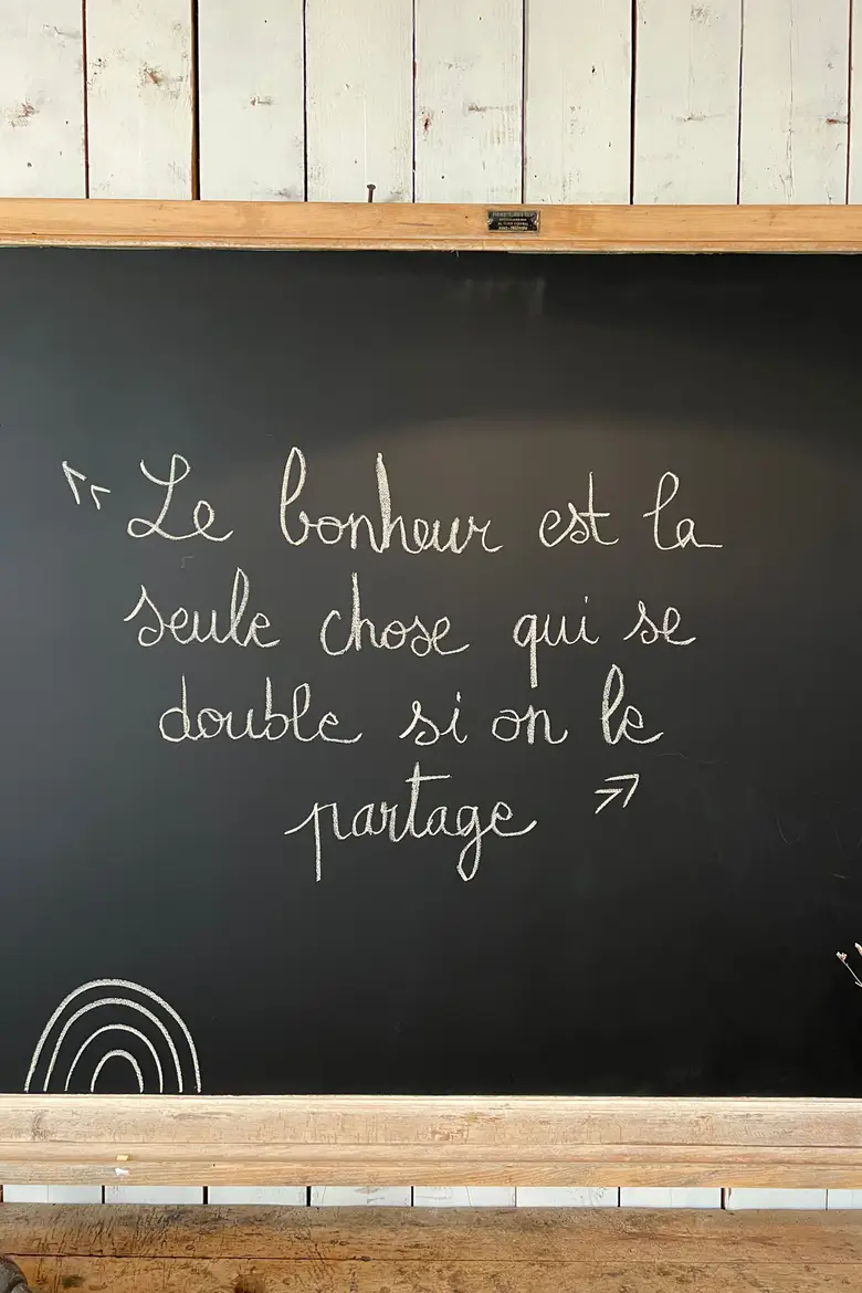 Ancien grand tableau d’école Années 50