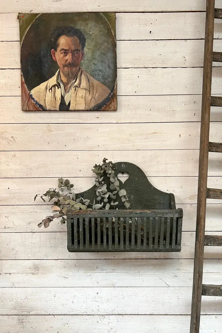 Ancien mangeoire en bois Début XXème