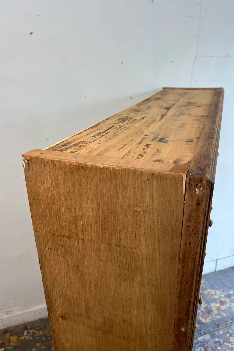 Ancien meuble à clapets en chêne – Début XXe