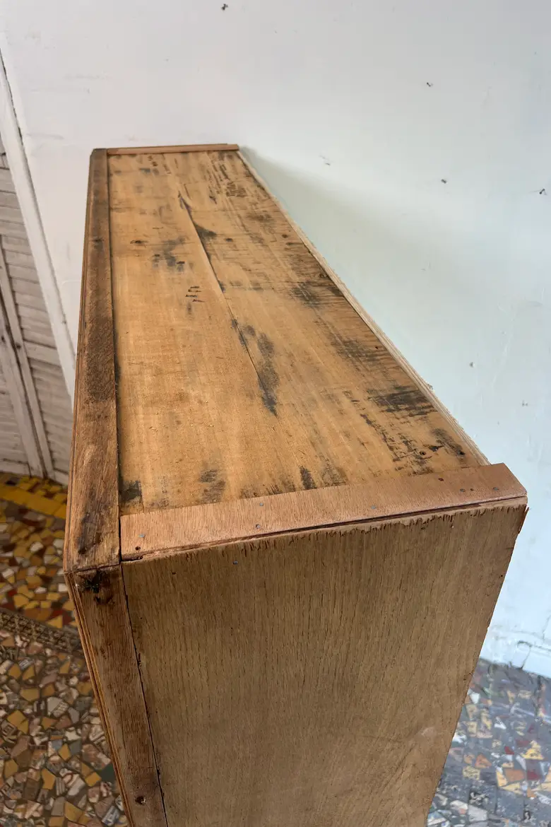 Ancien meuble à clapets en chêne – Début XXe