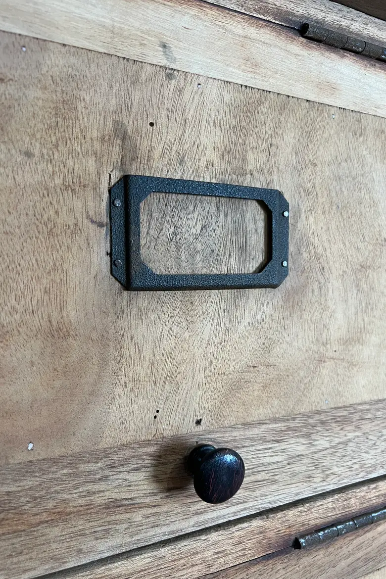 Ancien meuble à clapets en hêtre Début XXème
