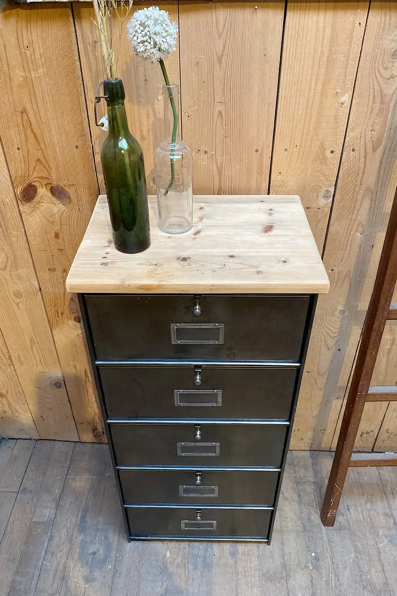 Ancien meuble à clapets Ronéo Années 50