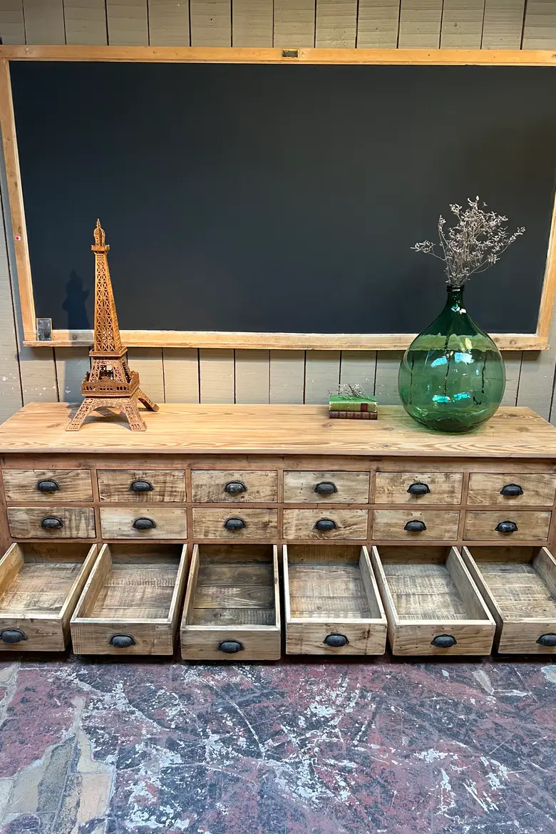 Ancien meuble à tiroirs en sapin Début XXème