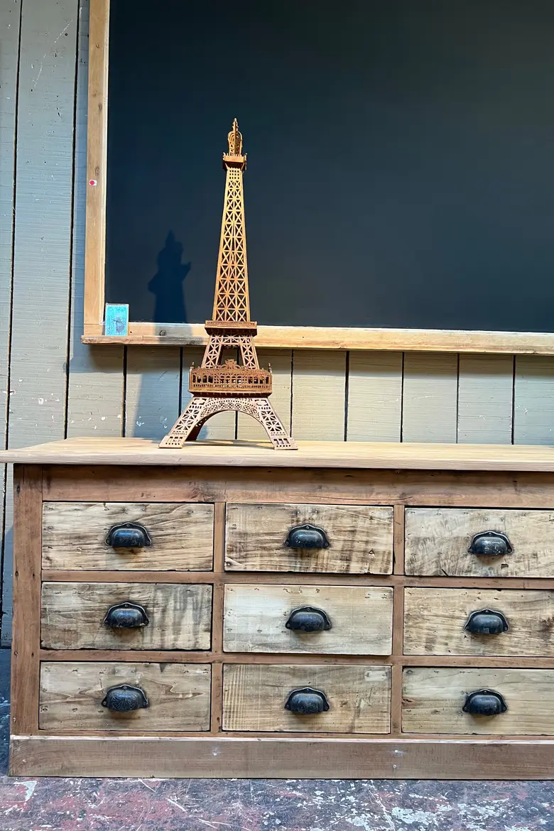 Ancien meuble à tiroirs en sapin Début XXème