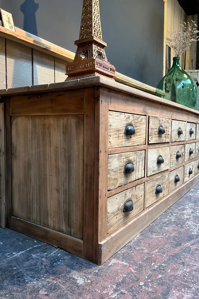Ancien meuble à tiroirs en sapin Début XXème