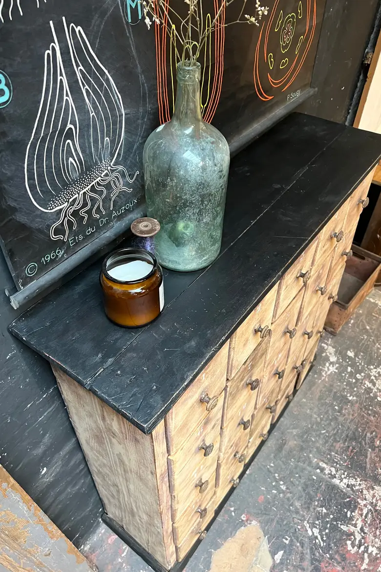 Ancien meuble à tiroirs en sapin Début XXème