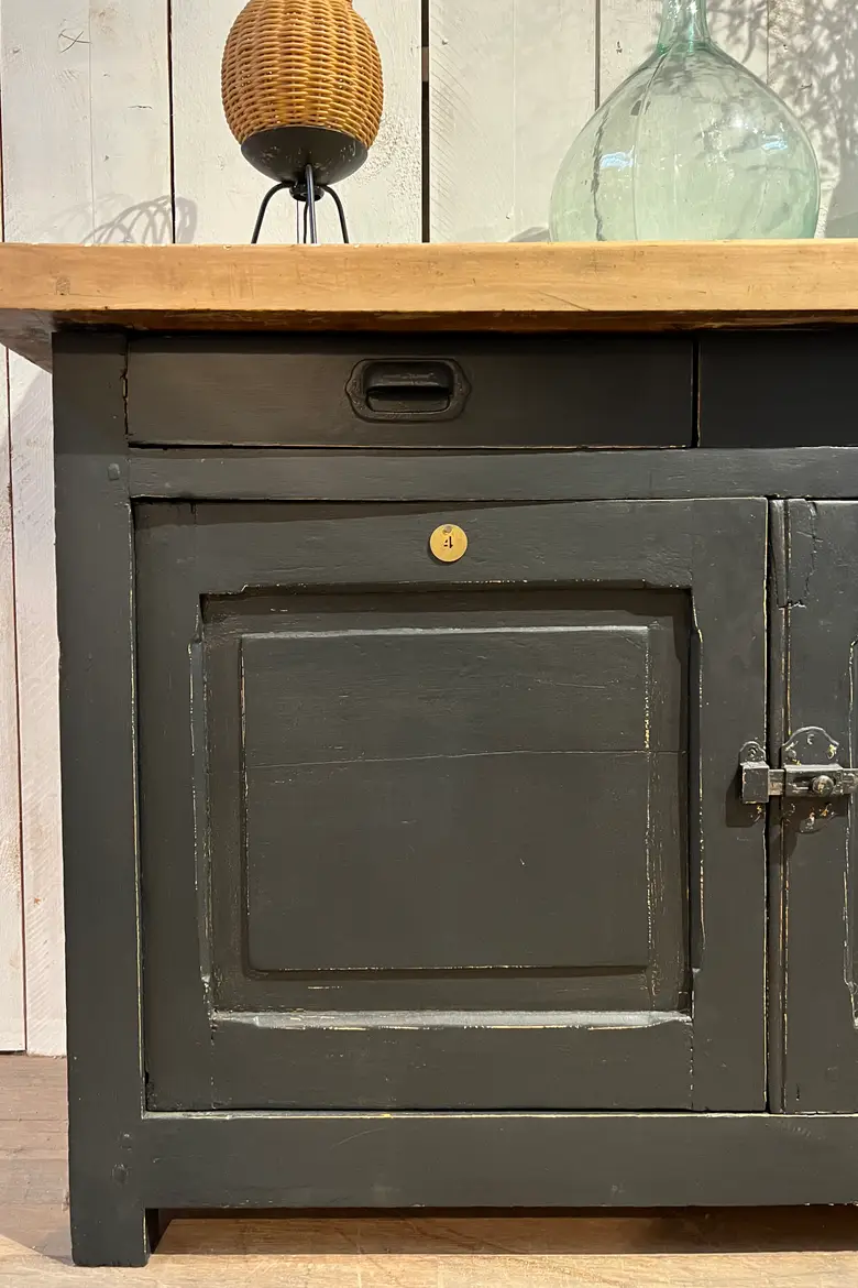 Ancien meuble billot Début 20ème
