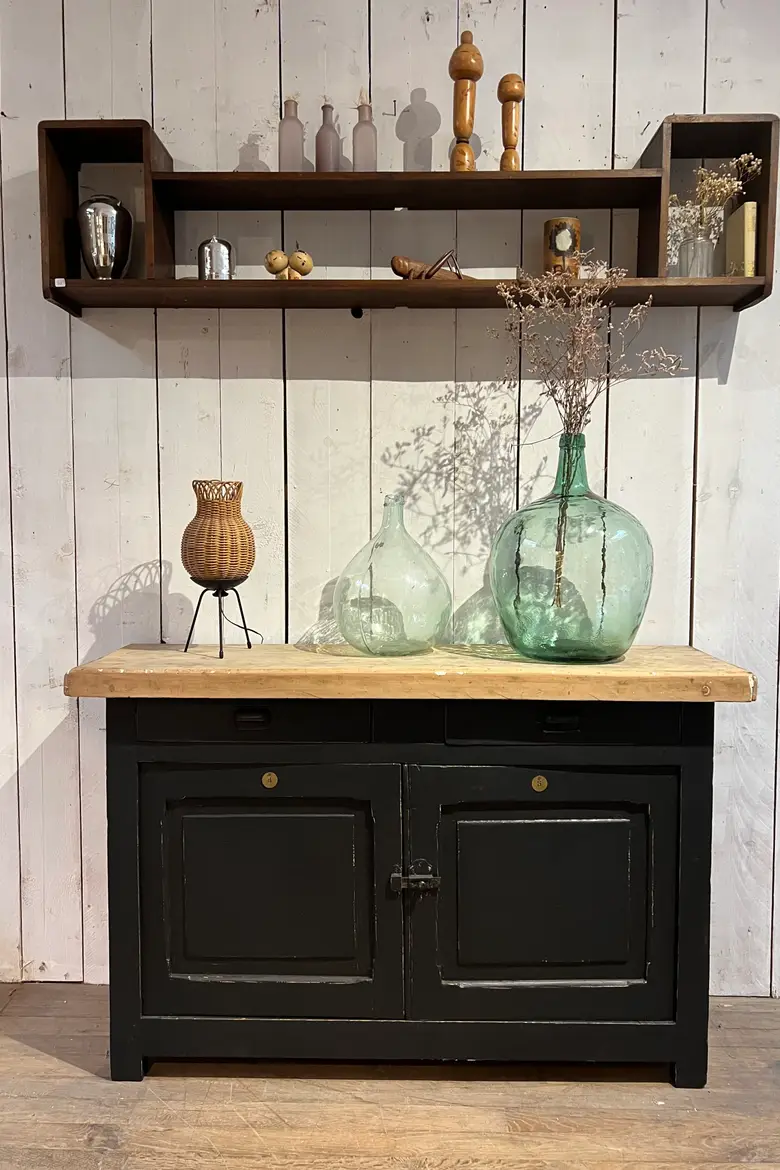 Ancien meuble billot Début 20ème