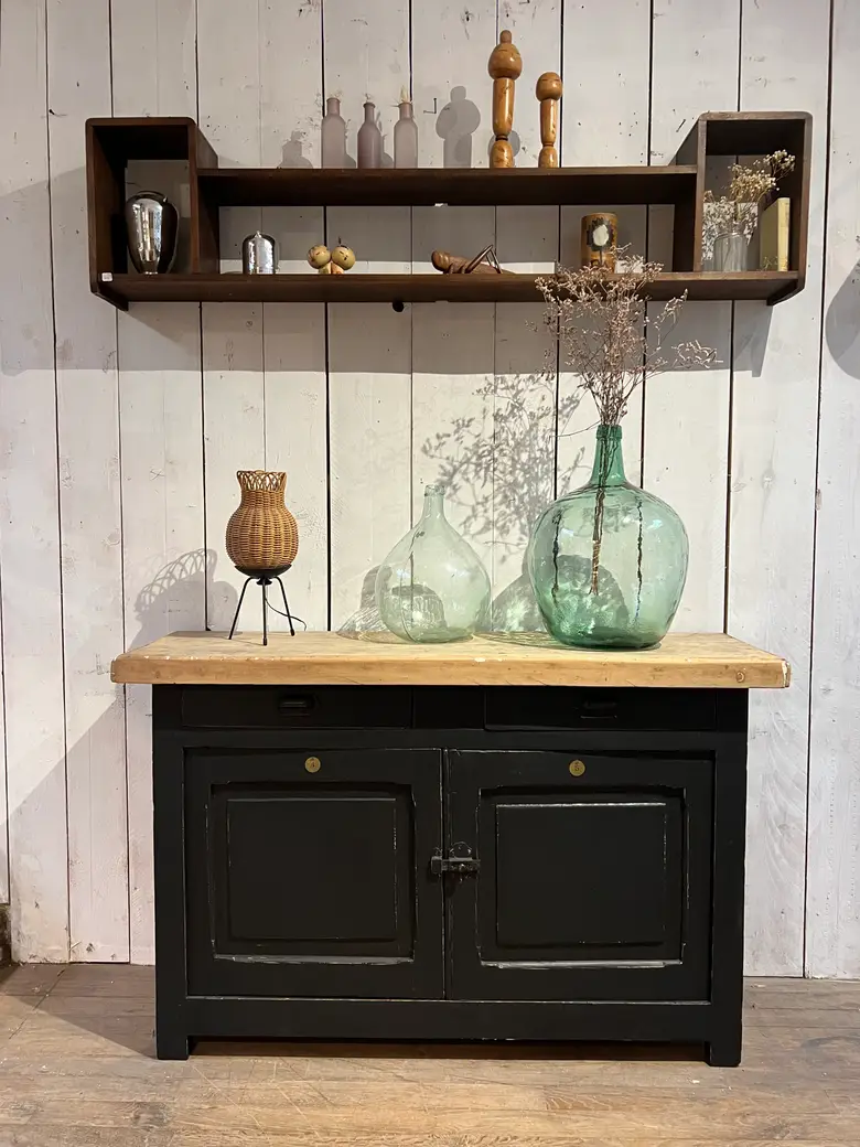 Ancien meuble billot Début 20ème