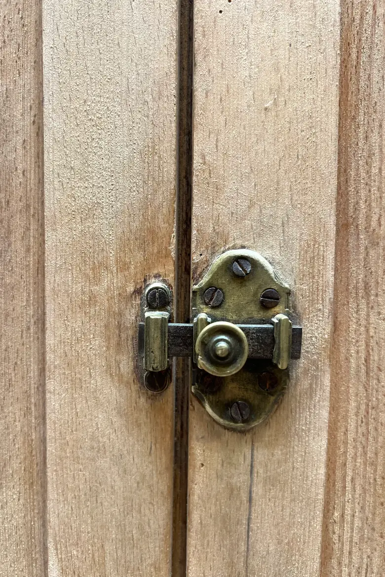 Ancien meuble billot en bois Années 60